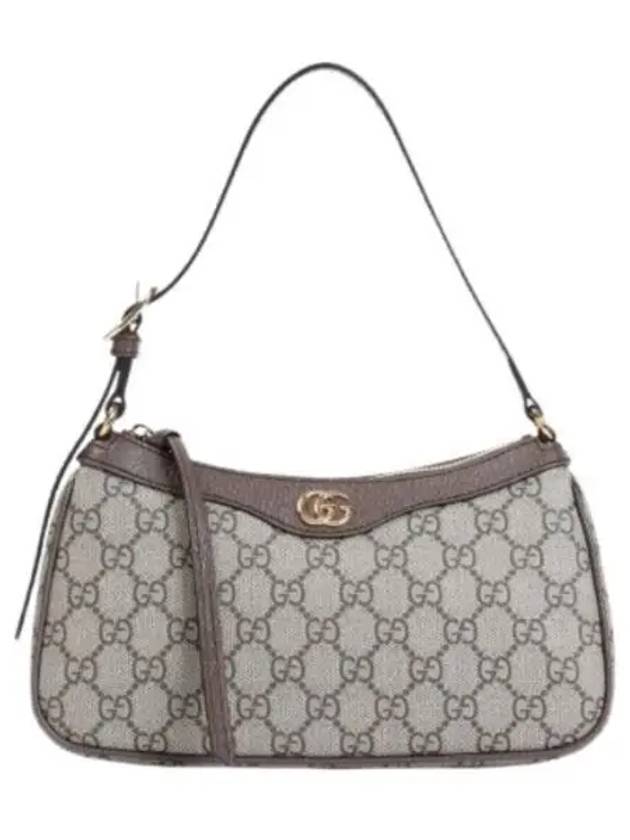 Ophidia GG Small Canvas Shoulder Bag Beige Ebony - GUCCI - BALAAN 2