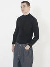 Essential Wool Half Neck Knit Black - CHANCE'S NOI - BALAAN 8