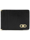 Gancini Credit Card Wallet Black - SALVATORE FERRAGAMO - BALAAN 3