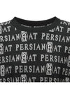 WOMEN logo jacquard knit black - PERSIANCAT - BALAAN 3