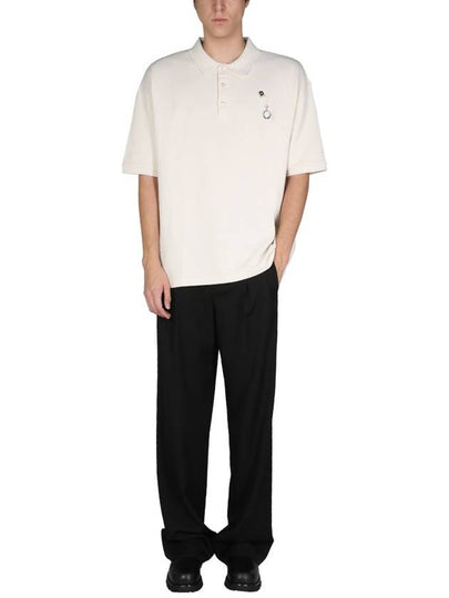 DISTRESSED OVERSIZED POLO SHIRT - FRED PERRY - BALAAN 2