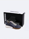 Logo Patch Denim Lace-Up Low-Top Sneakers Blue - DSQUARED2 - BALAAN 5