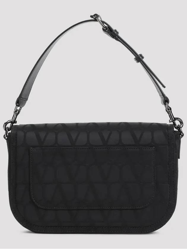 Iconograph Technical Fabric Shoulder Bag Black - VALENTINO - BALAAN 3