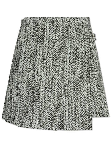 Ganni Patterned Skirt, Women's, Grey - GANNI - BALAAN 1