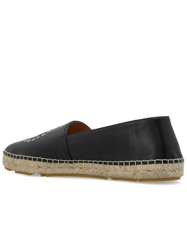 Versace Leather Espadrilles, Men's, Black - VERSACE - BALAAN 5