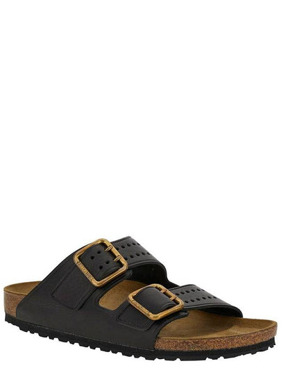 'Arizona' Black Slip-On Sneakers With Branded Buckles In Leather Man - BIRKENSTOCK - BALAAN 2