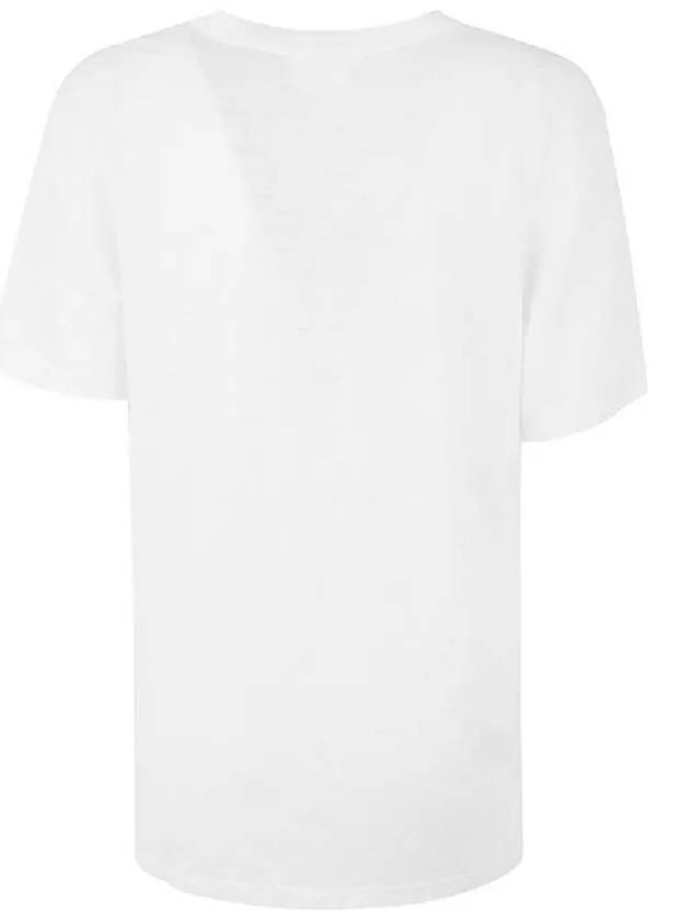 Zwell Logo Print Short Sleeve T-Shirt White - ISABEL MARANT - BALAAN 4