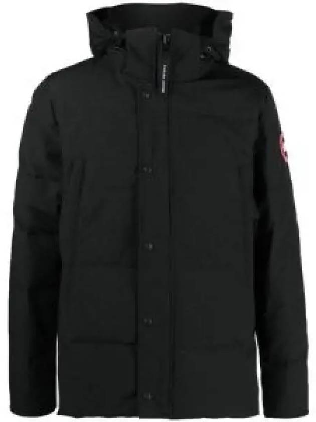 Wyndham Logo Patch Padding Black - CANADA GOOSE - BALAAN 2