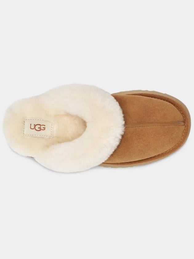 Women's Diskett Fleece Platform Slippers Brown - UGG - BALAAN 5