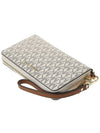 Large Logo Smartphone Wristlet Long Wallet White - MICHAEL KORS - BALAAN 5