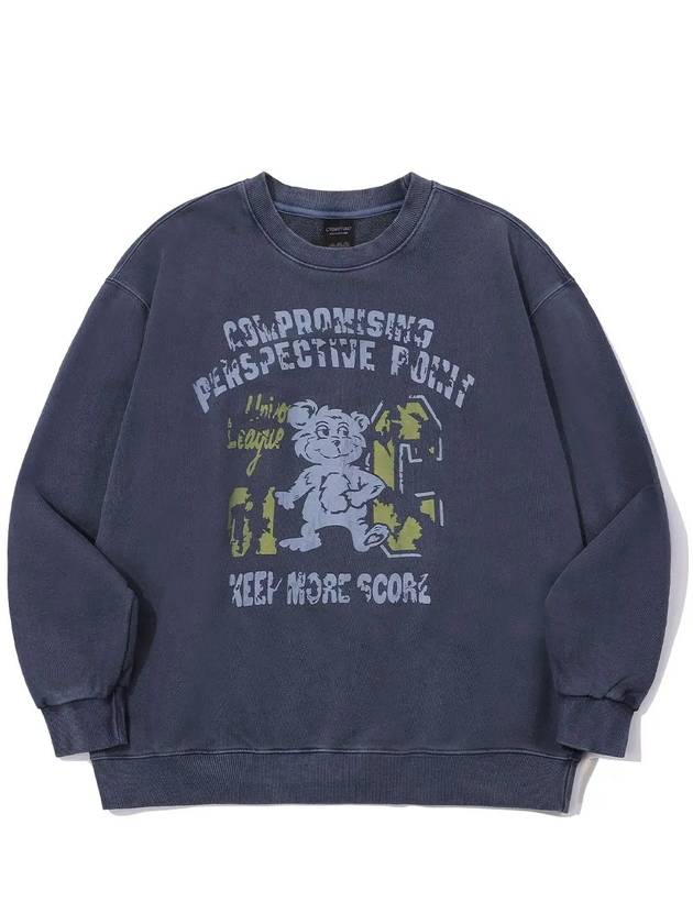 Bear Union Pigment Sweatshirt Dark Blue - CPGN STUDIO - BALAAN 2