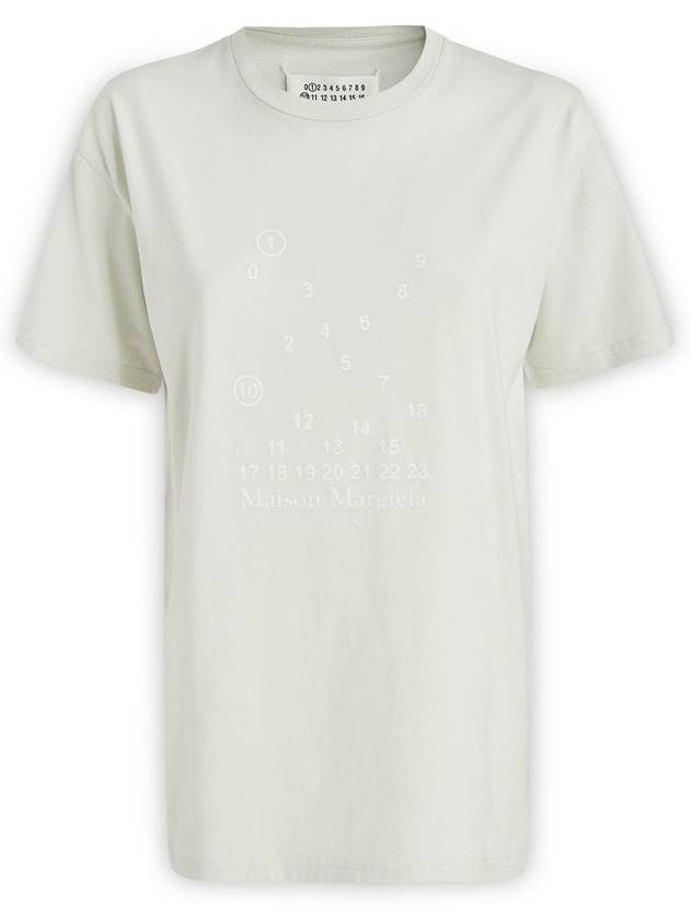 Women's Numeric Logo Short Sleeve T-Shirt Offwhite - MAISON MARGIELA - BALAAN 2