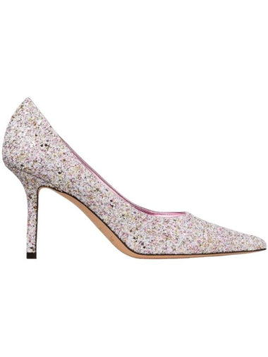 Love 85 Frosted Glitter Pumps Heel Candy Pink - JIMMY CHOO - BALAAN 1