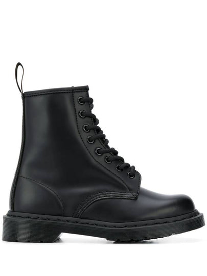 1460 Mono Milled Nubuck Leather Lace Up Worker Boots Black - DR. MARTENS - BALAAN 2