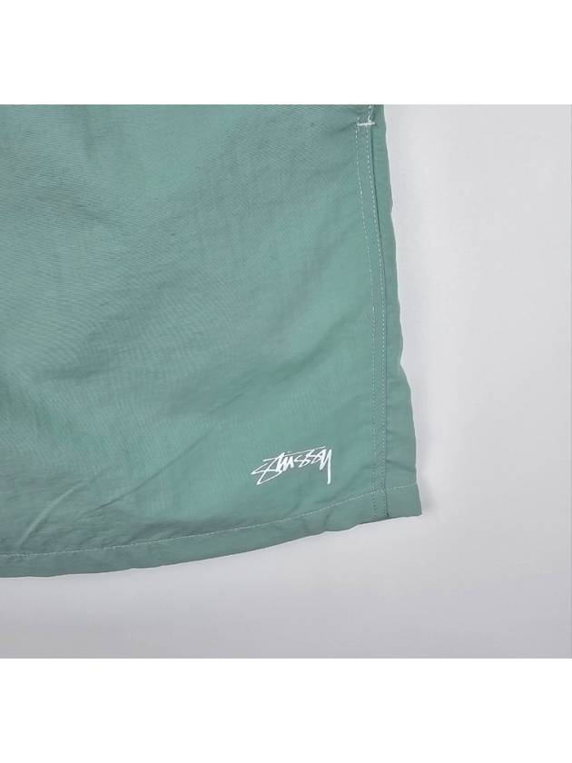 Contrast Stock Water Shorts Washed Green - STUSSY - BALAAN 8