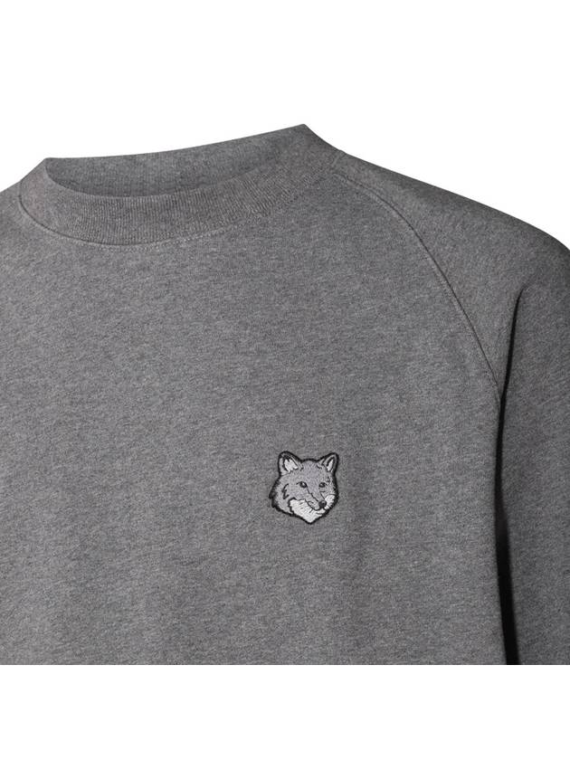 Bold Fox Head Patch Oversized Sweatshirtt Grey - MAISON KITSUNE - BALAAN 4