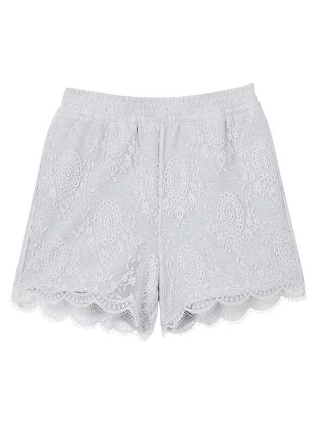 Women's Pebble Lace Shorts White - BURBERRY - BALAAN 1