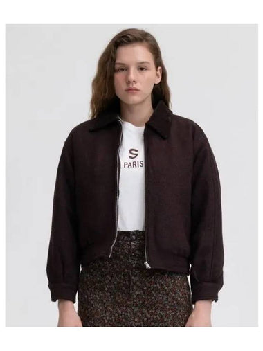 BLOUSON JACKET BROWN - BENSIMON - BALAAN 1