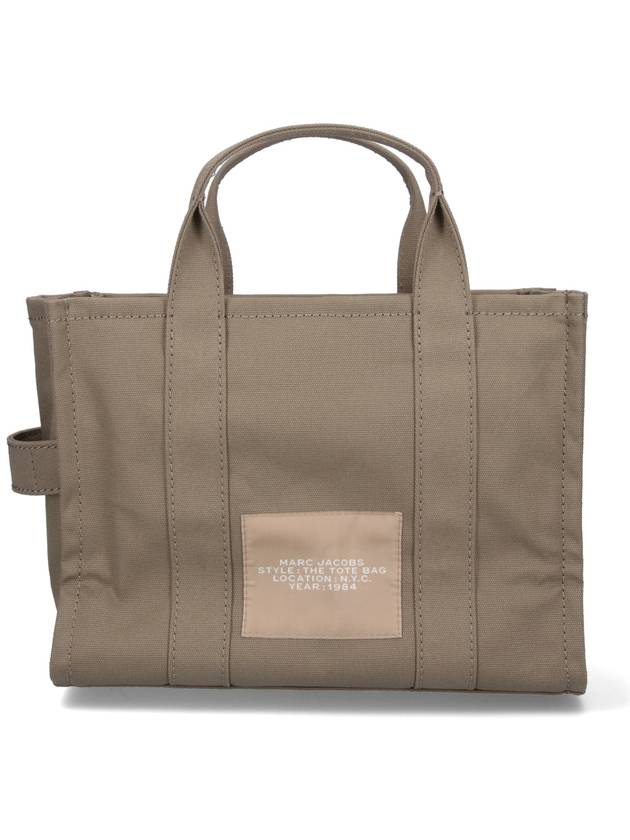 Logo Medium Canvas Tote Bag Slate Green - MARC JACOBS - BALAAN 4