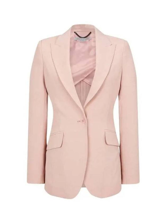 Peaked One Button Jacket Indian Pink - STELLA MCCARTNEY - BALAAN 1