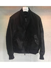 Men's Runway Leather Lightning Patch Bomber Padded Jacket BSP368H088C 0101 - NEIL BARRETT - BALAAN 6