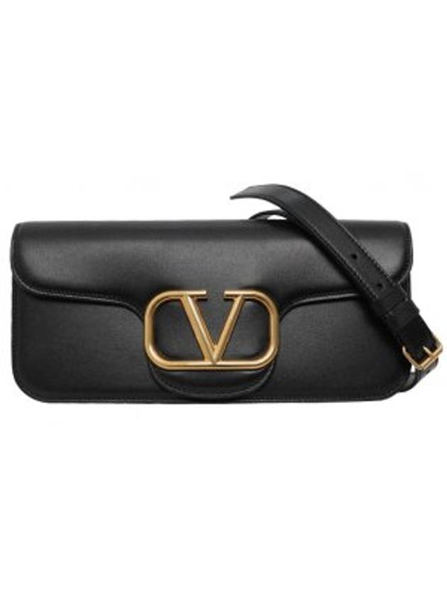 V Logo Signature Cross Bag Black - VALENTINO - BALAAN 1