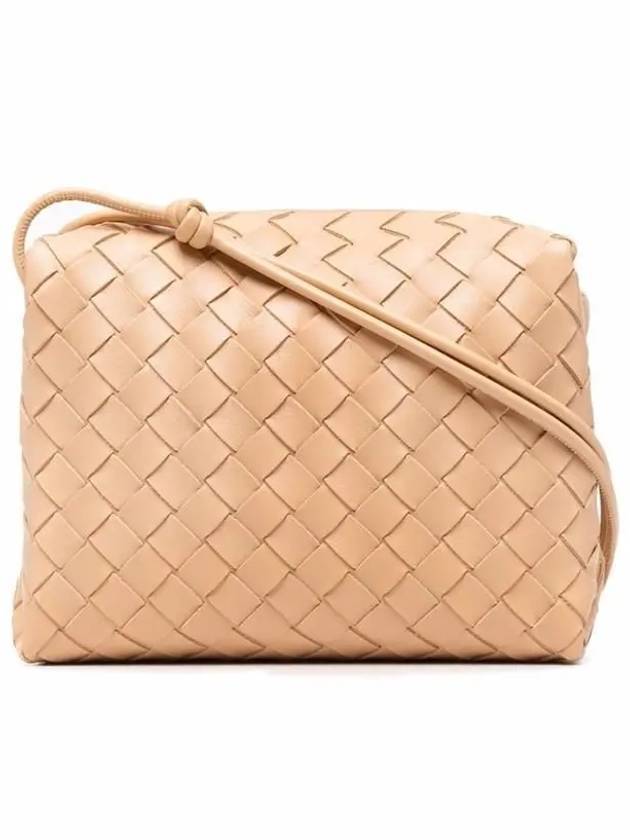 Loop Intrecciato Weaving Small Cross Bag Almond - BOTTEGA VENETA - BALAAN 1