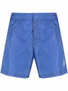 Men's Logo Patch Three Stripes Lining Swim Shorts Blue - MONCLER - BALAAN 1