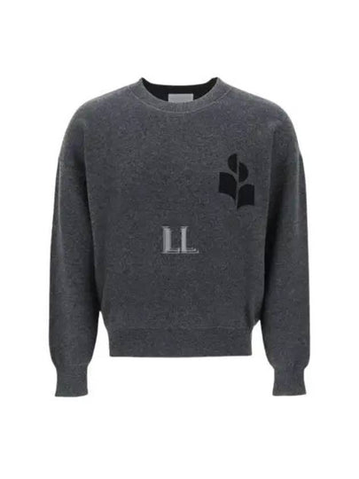 Ateley Logo Cotton Sweatshirt Dark Grey - ISABEL MARANT - BALAAN 2