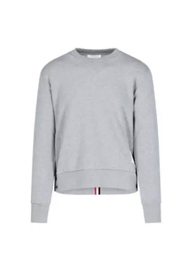 Center Back Stripe Crewneck Sweatshirt Light Grey - THOM BROWNE - BALAAN 2