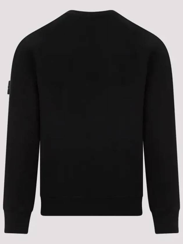 Garment Dyed Malfile Crewneck Sweatshirt Black - STONE ISLAND - BALAAN 3