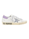 Women's Glitter Superstar Low Top Sneakers White - GOLDEN GOOSE - BALAAN 1