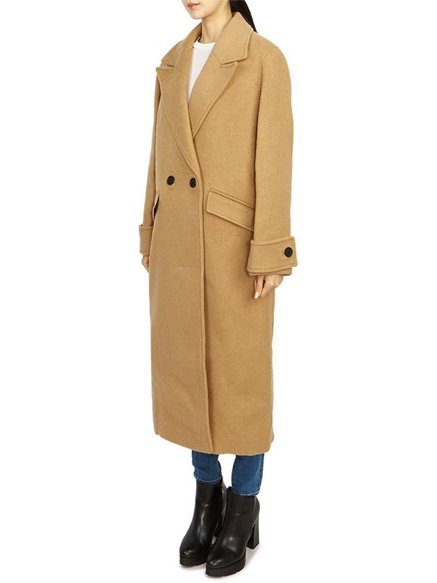 Mabel Women's Coat WO016Z CAMEL BROWN - ALLSAINTS - BALAAN 2