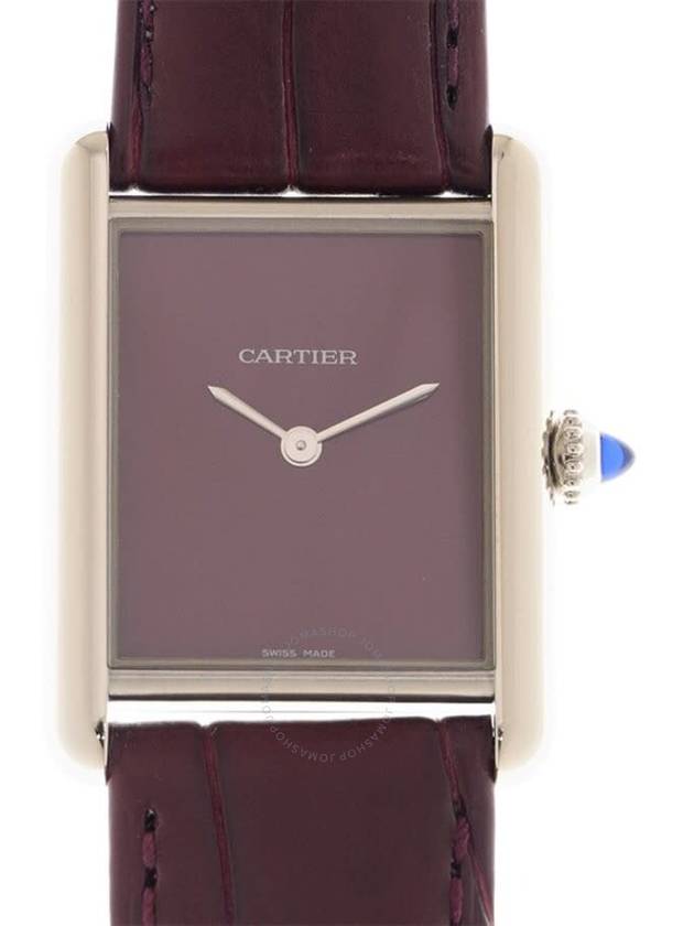 Women's Tank Must Watch Burgundy - CARTIER - BALAAN 3