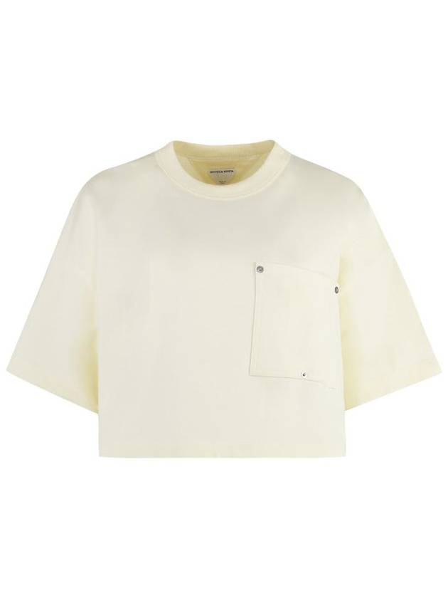 Crew Neck Pocket Short Sleeve T-Shirt White - BOTTEGA VENETA - BALAAN 2