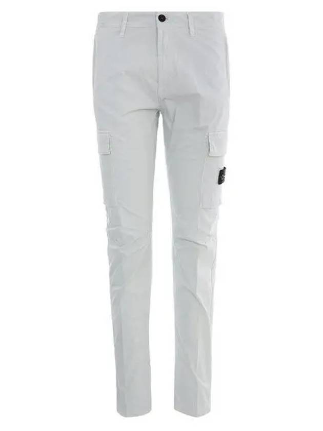 Kids Waffen Patch Cargo Straight Pants White - STONE ISLAND - BALAAN 2