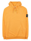 Men's Waffen Patch OLD Treatment Cotton Hoodie Orange - STONE ISLAND - BALAAN 2