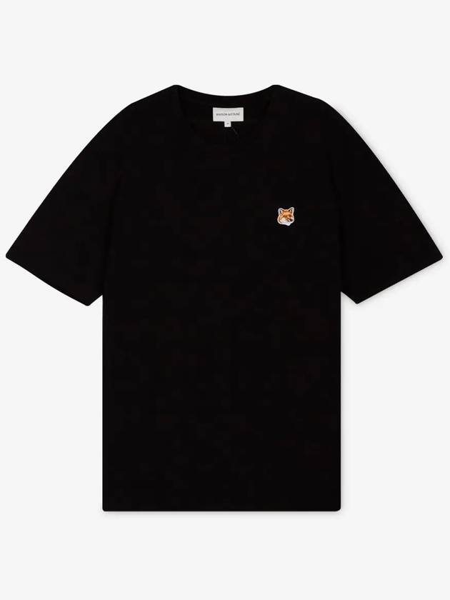 Fox Head Patch Classic Short Sleeve T-Shirt Black - MAISON KITSUNE - BALAAN 3