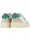 Medalist Suede Green Tab Low Top Sneakers White Beige - AUTRY - BALAAN 6