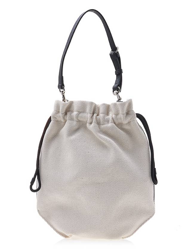 Canvas Drawstring Bucket Shoulder Bag Beige - VIVIENNE WESTWOOD - BALAAN 4