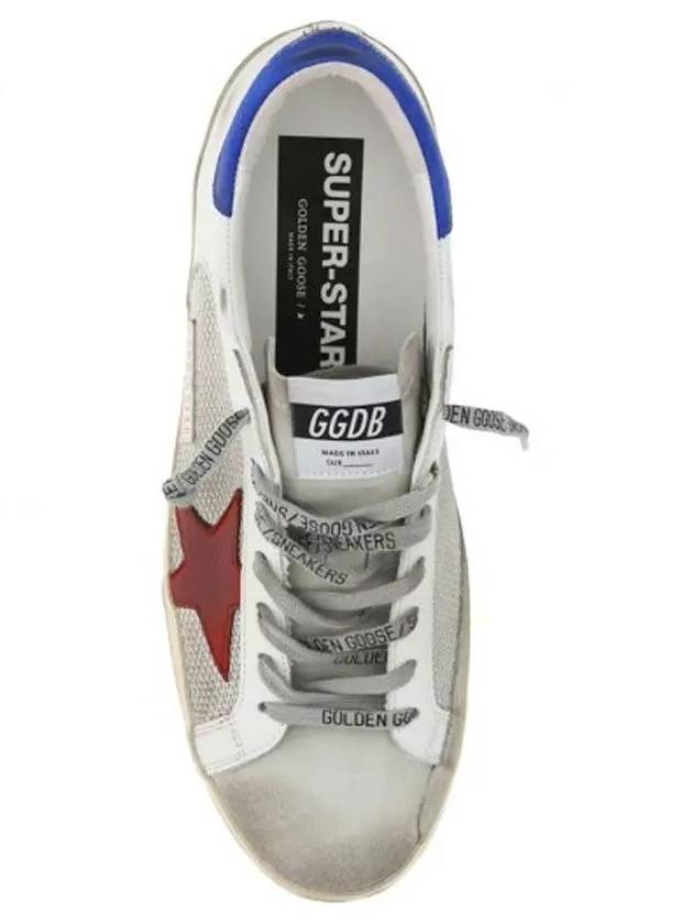 Superstar Low Top Sneakers Blue Red White - GOLDEN GOOSE - BALAAN 4