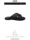 Alias CD Diamond Grained Calfskin Sandals Black - DIOR - BALAAN 3