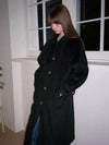 Parisian wool trench coat black - LETTER FROM MOON - BALAAN 4