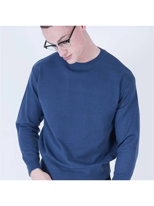 Heavy Basic Round Knit Deep Blue - CHANCE'S NOI - BALAAN 4