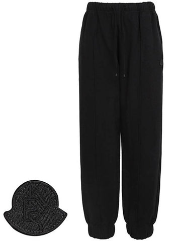 X Alicia Keys Black Track Jogger Pants 8H00001 M2977 999 00039 - MONCLER - BALAAN 1