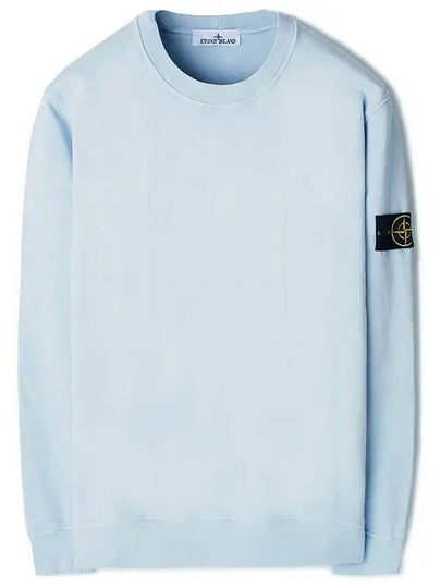 Wappen Patch Garment Dyed Sweatshirt Light Blue - STONE ISLAND - BALAAN 2