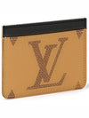 LV Big Logo Side-Up Monogram Grain Leather Card Wallet Brown - LOUIS VUITTON - BALAAN 3