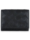 Intrecciato Half Wallet Black - BOTTEGA VENETA - BALAAN 3