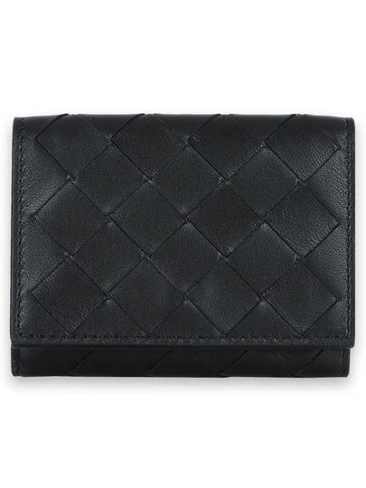 Intrecciato Half Wallet Black - BOTTEGA VENETA - BALAAN 2