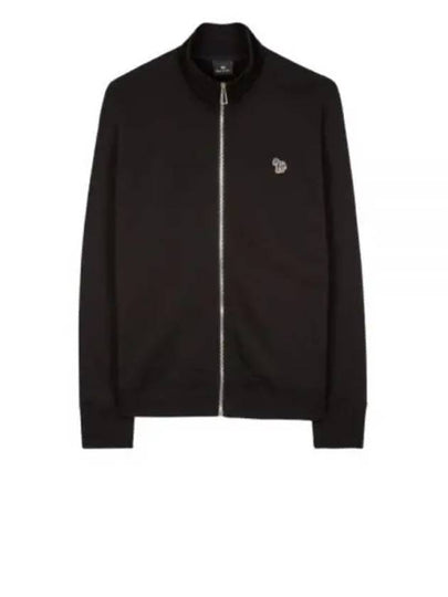 Zebra Logo Cotton Zip-Up Jacket Black - PAUL SMITH - BALAAN 2